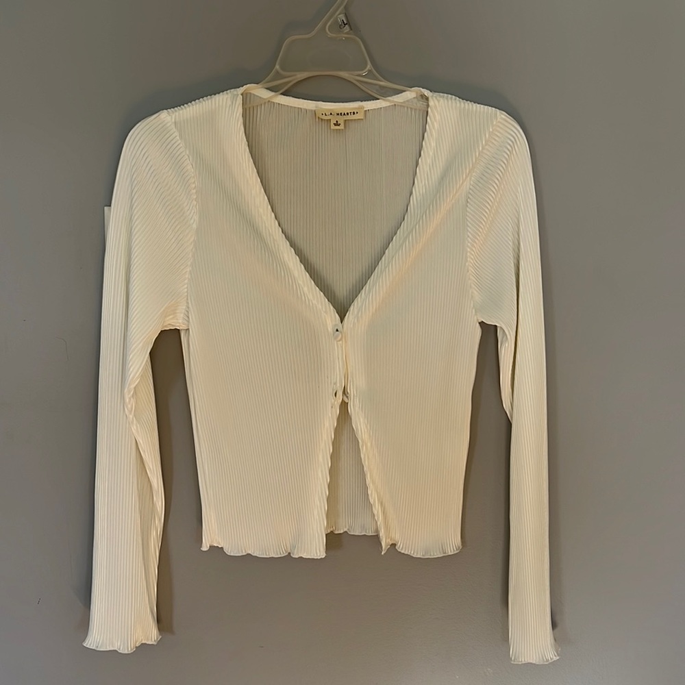 L.A Hearts silk cardigan.